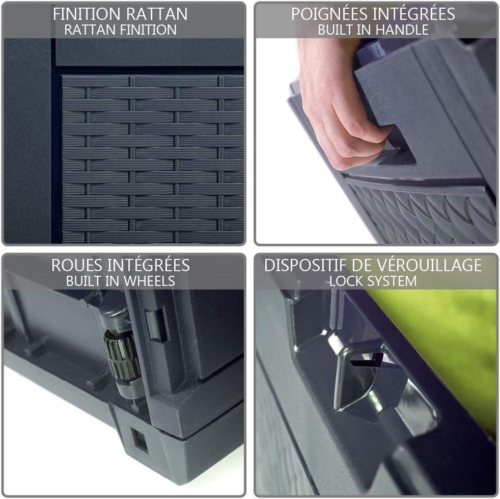 Vounot Coffre de Rangement Exterieur